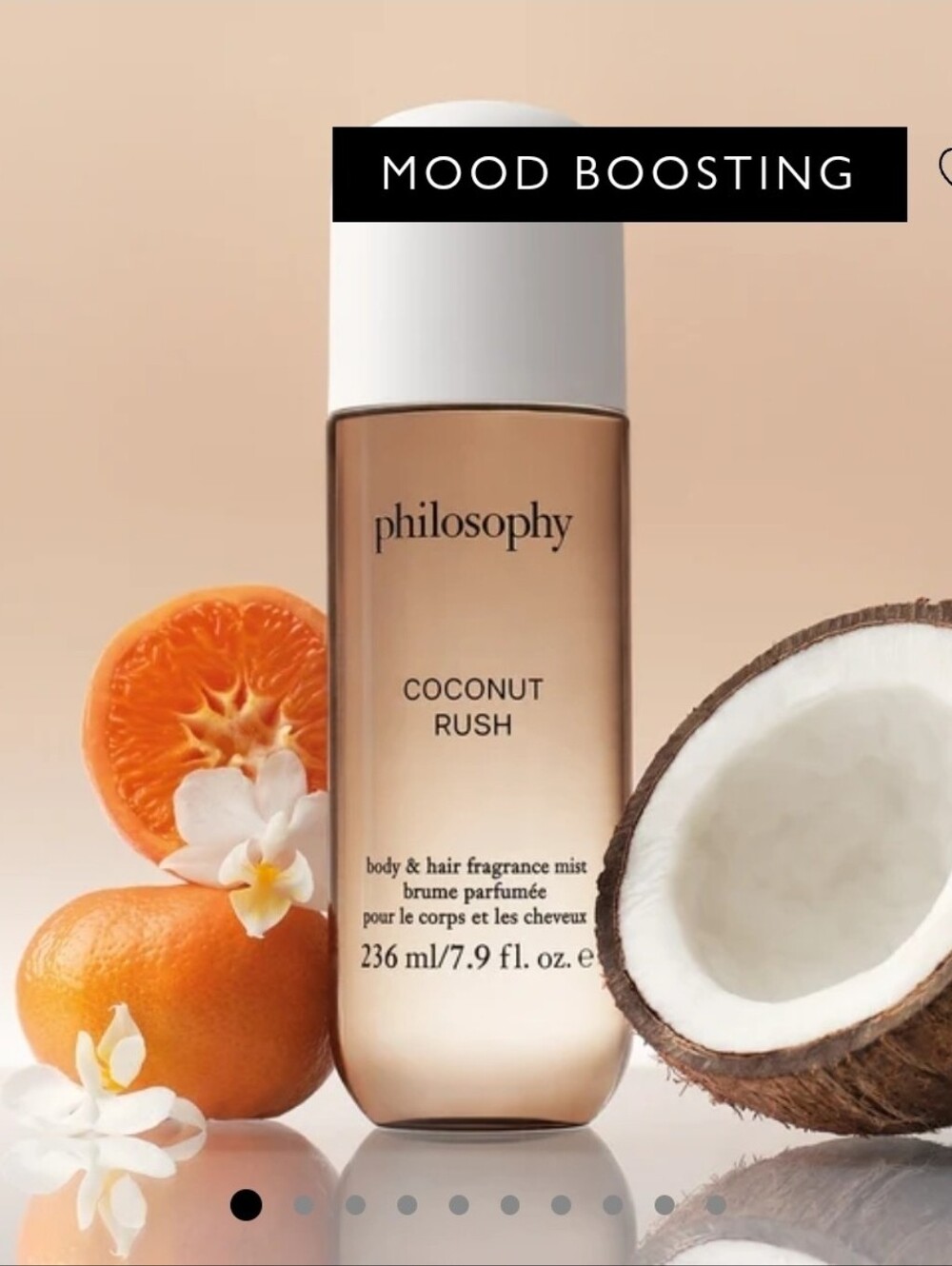 NEW Philosophy Coconut Rush Fragrance Hair & Body Mist - Full Size - Picture 2 of 5